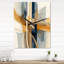 Horloge murale moderne sur fond abstrait bleu et or I-1172697474