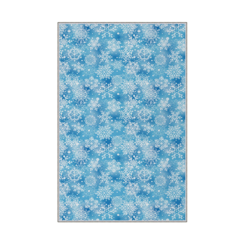 Elegant Hall Carpet, 3D Digital Print Design, 3.9 x 4.9 ft | 100% Polyester, Antibacterial, Non-Slip PVC Dot Underside, Pile Height: 0.04 in, Machine Washable, Perfect for Living Room & Entryway Decor