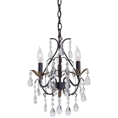 3 - Light Dimmable Empire Chandelier