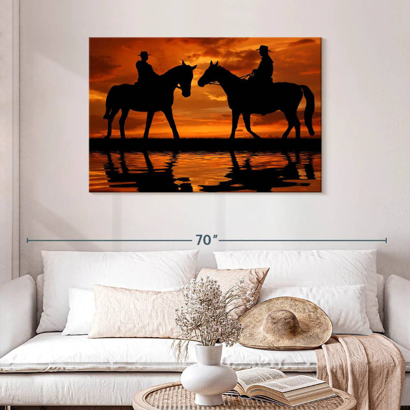 Lelar Cowboy Duo, 30" H x 45" W
