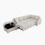 Canapé-lit modulaire convertible en L 84,7 po