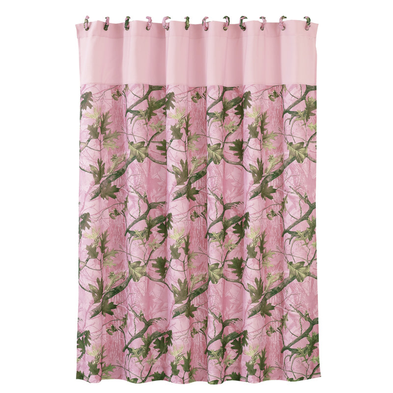 Rideau de douche avec crochets Camo