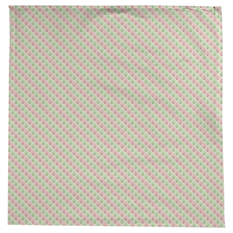 Nappe géométrique Avicia, Rose / Vert