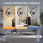 Ventilateur mural intelligent 23 po avec lumière DEL à intensité variable, application et télécommande, 3 températures de couleur, 6 vitesses, minuterie, pour la chambre à coucher et le salon-1907119513-1898630047