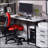 Rectangular Writing Desk With 2 Tier Shelf-573868661