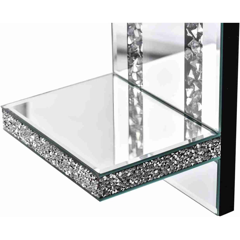 Ensemble de 2 appliques en forme de bougie en cristal Crystal Mirror
