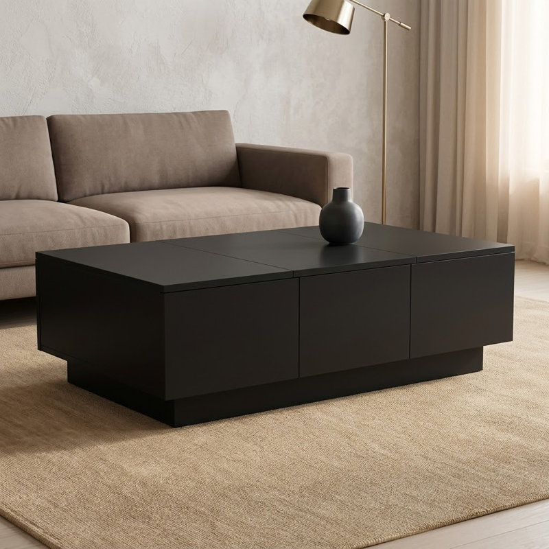 Table basse Braunstein, Noir