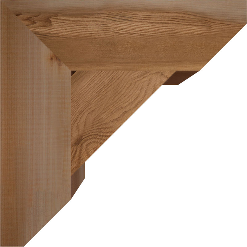 Support latté traditionnel de l 3 1/2 po x P 14 po x H 14 po, cèdre rouge de l'Ouest, Cèdre rouge