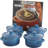 Le Creuset Stoneware Set of 4 - 8 oz. Mini Round with Lids and Cookbook-10538312
