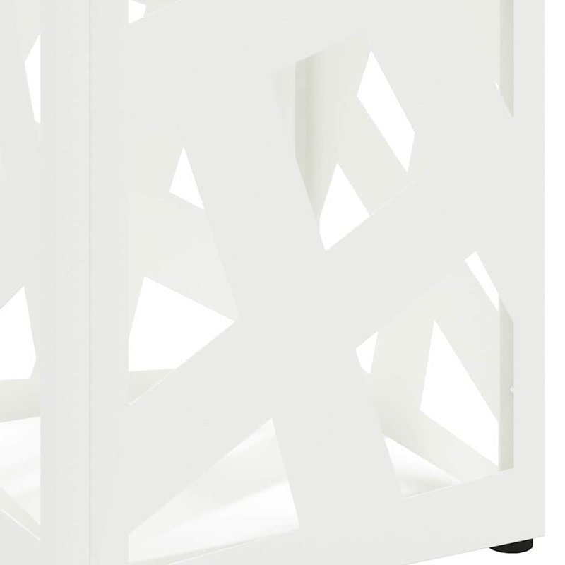 Umbrella Stand 15.5 X 15.5 X 49 Cm Steel, White