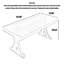 Grande table de bureau moderne tout en bois massif-1539540646