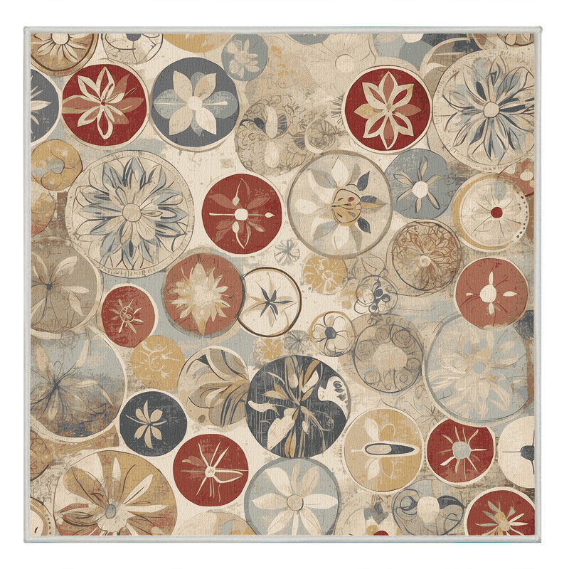 Perky Streak Rug, Round 5'