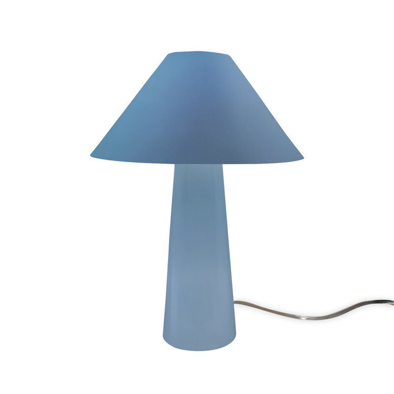 Lampe de table en céramique Caroldine, Bleu ciel