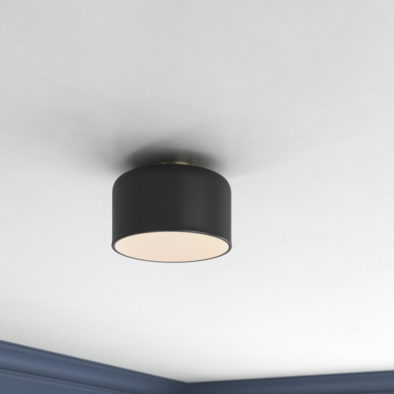 Flush Mount, Midnight Black, 7" H x 10.75" W x 10.75" D