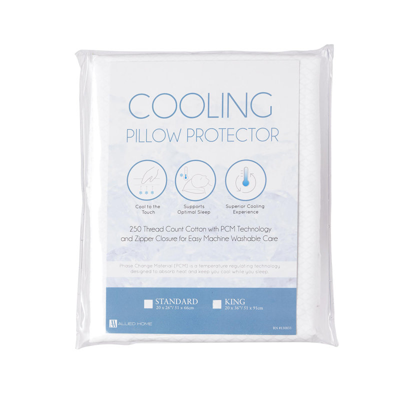 100% Cotton Cooling Pillow Sham, Standard