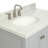 Cambridge 37'' Single Bathroom Vanity with Carrara Marble Top-26337880-132471783