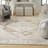 Haydel Oriental Machine Washable Power Loom Polyester Area Rug in Beige-97841386