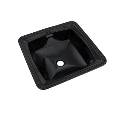 TOTO® Connelly™ Square Undermount Bathroom Sink, Ebony