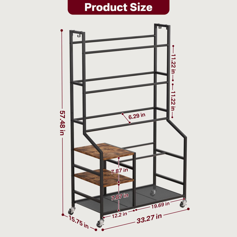 5 Tier Disc Golf Storage Rack