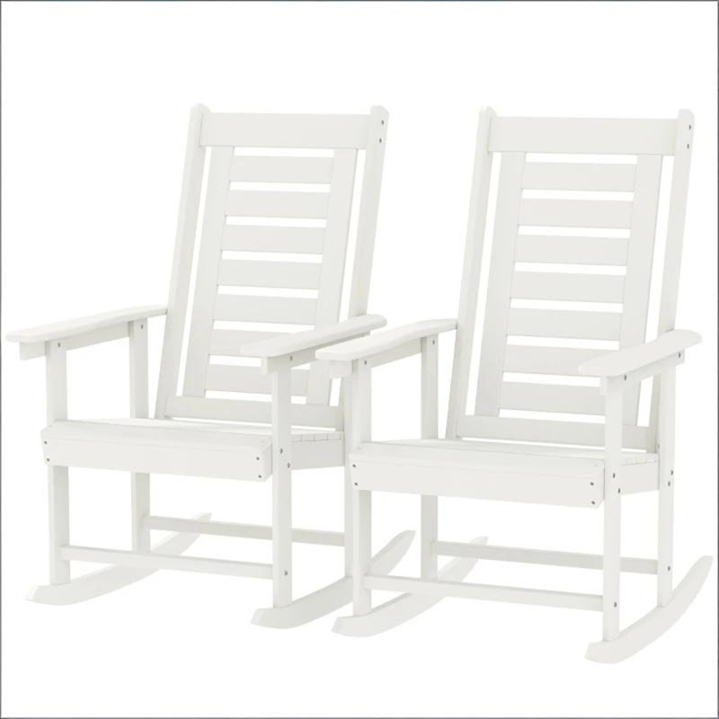 Ensemble de chaises berçantes d'extérieur, 2 pièces