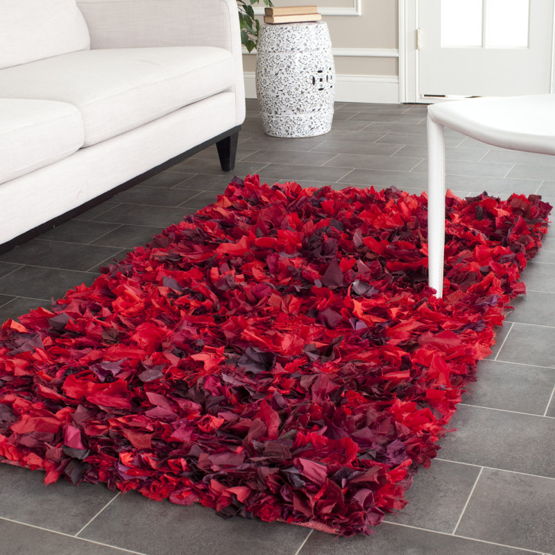 Rectangle Cotton Hand Woven Shag, Rectangle 183 x 274cm