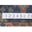 Tapis de couloir oriental bleu 3x8