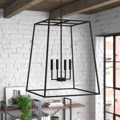 Clint 4 - Light Dimmable Lantern Geometric Chandelier