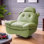 Fauteuil inclinable rétractable à 360 ° avec repose-tête
