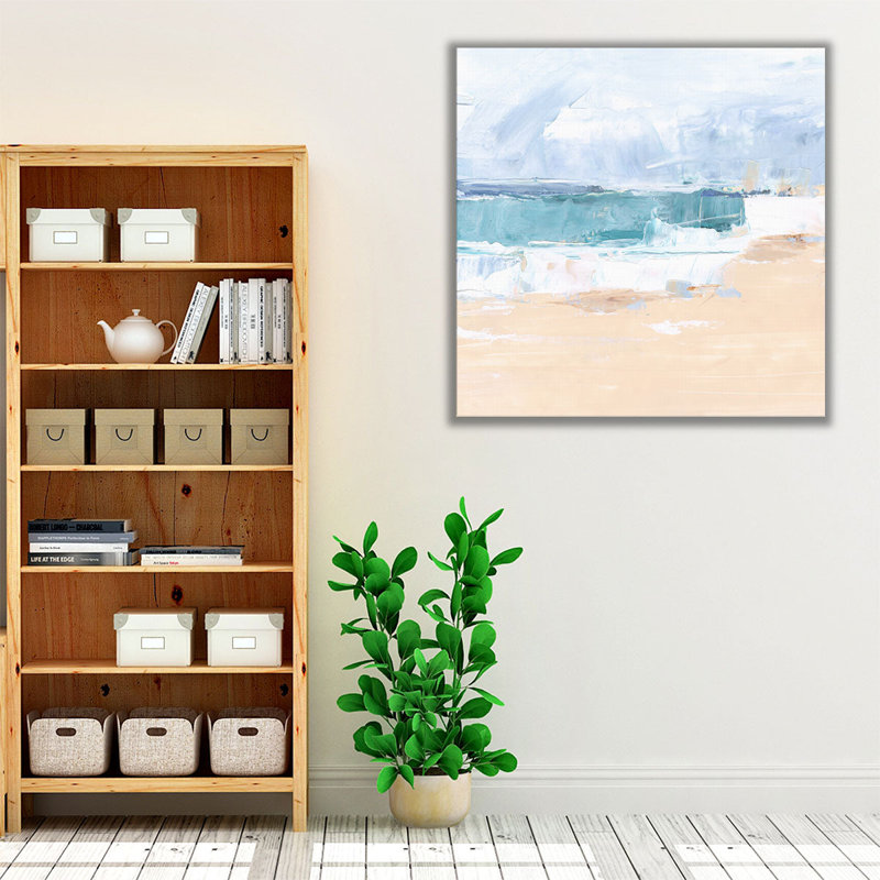 «Caribbean Horizon I», reproduction d'art sur toile, H 12 po x l 12 po