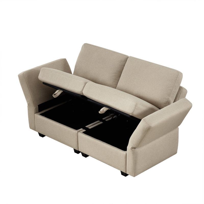 Canapé 2 places Modern Modern Contemporary, Beige