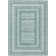 Machine Washable Indoor/Outdoor Xhevrie Teal Rug