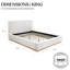 Drago Boucle Upholstered Bed Frame-93547673-88499593