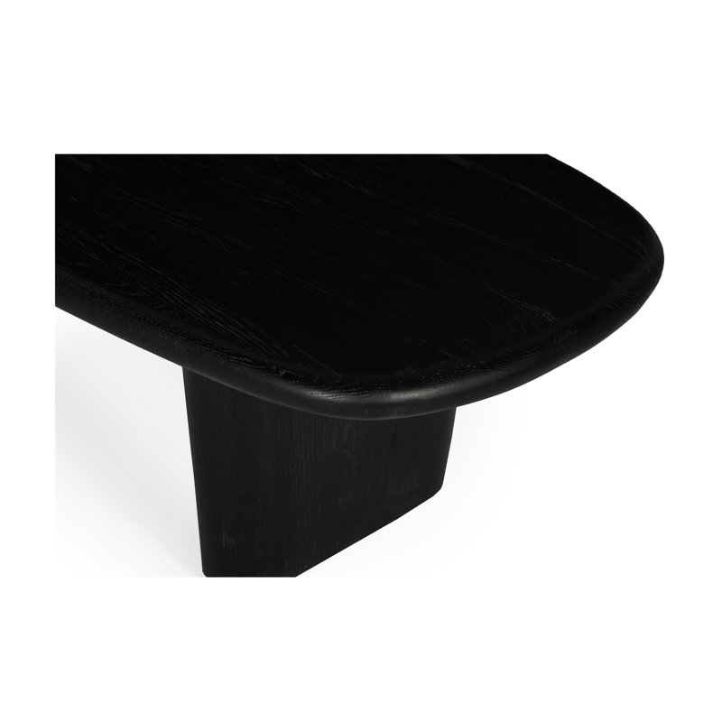Table basse Elize Laurel, Gris anthracite, Noir