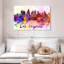 Los Angeles Skyline Colors - Impression sur toile tendue-849366370