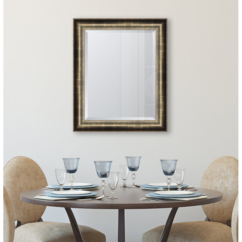 Miroir mural oxido, H 35 po x l 29 po, Argent