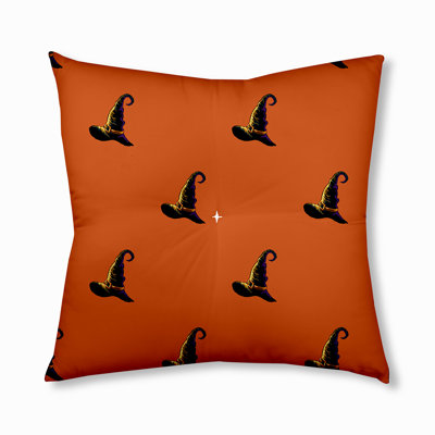 349_Witches Brew - coussin de sol touffeté à motif d'Halloween