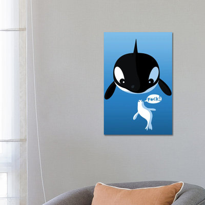 Killer Whale And Seal by Alberto Perez - Wrapped Canvas Gallery-Wrapped Canvas Giclée