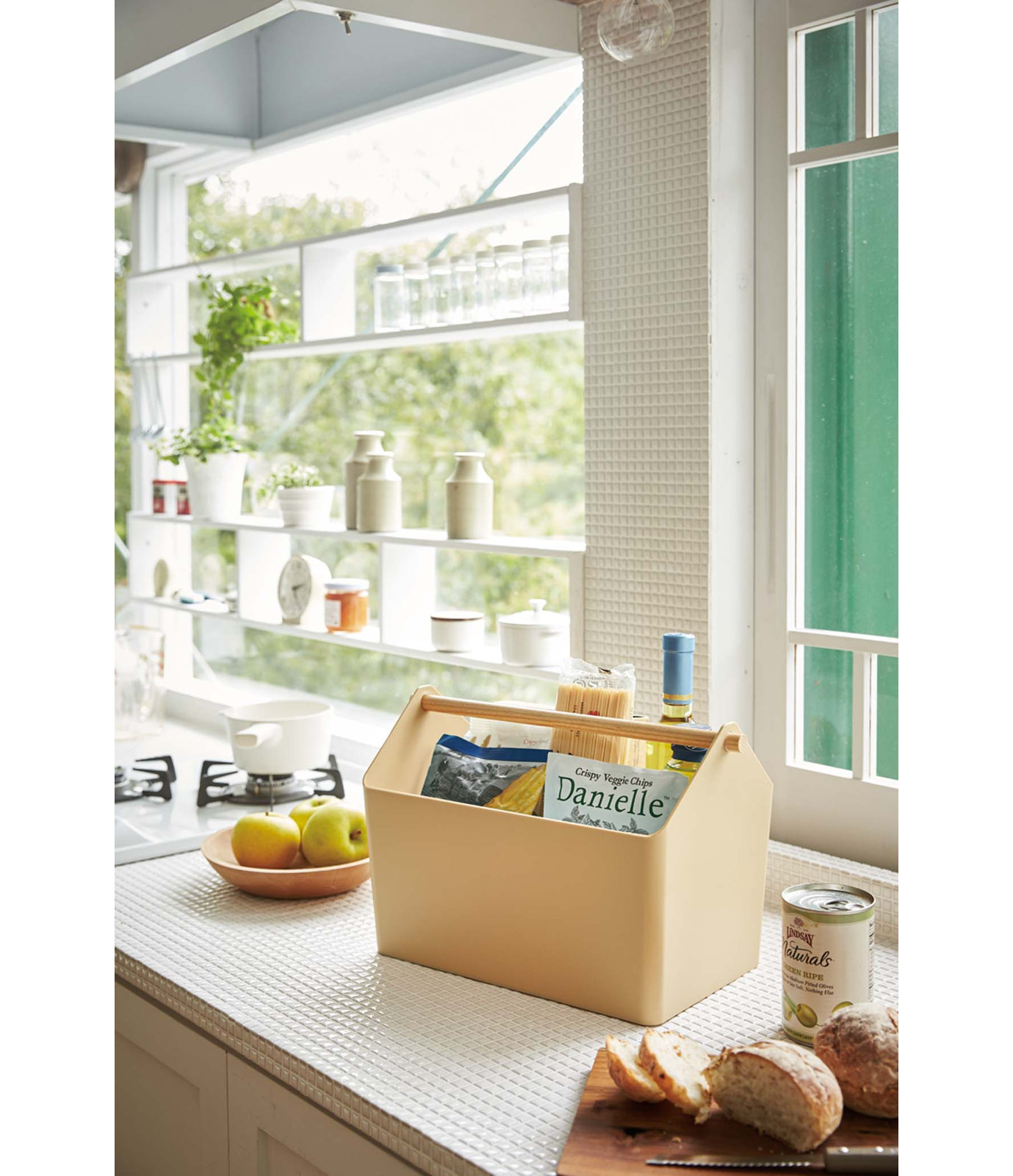 Storage Organizer Bin, Beige