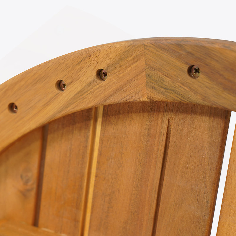 Table d'appoint ronde d'extérieur, table de bout en bois