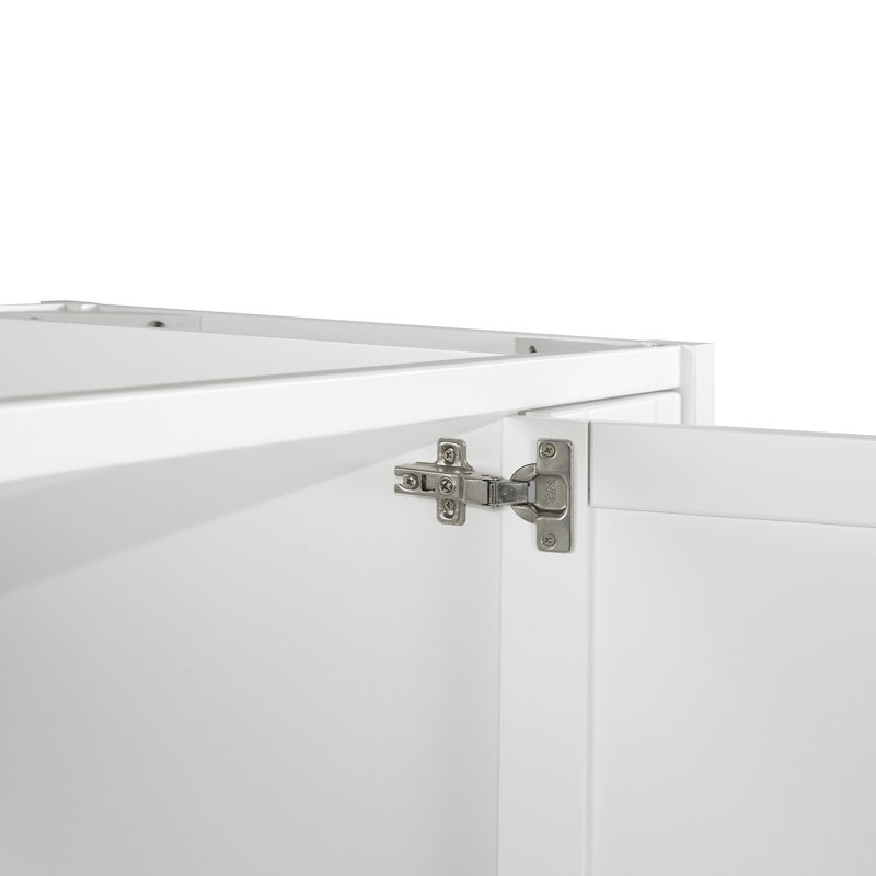 Caitline 60" W Modern Shaker Soft Close Doors Vanity Cabinet with Open Storage Shelf