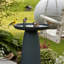 Baignoire pour oiseaux extérieure autoportante en métal Brytnee Gleeful Garden, résistante aux rayons UV - bleu-308021032