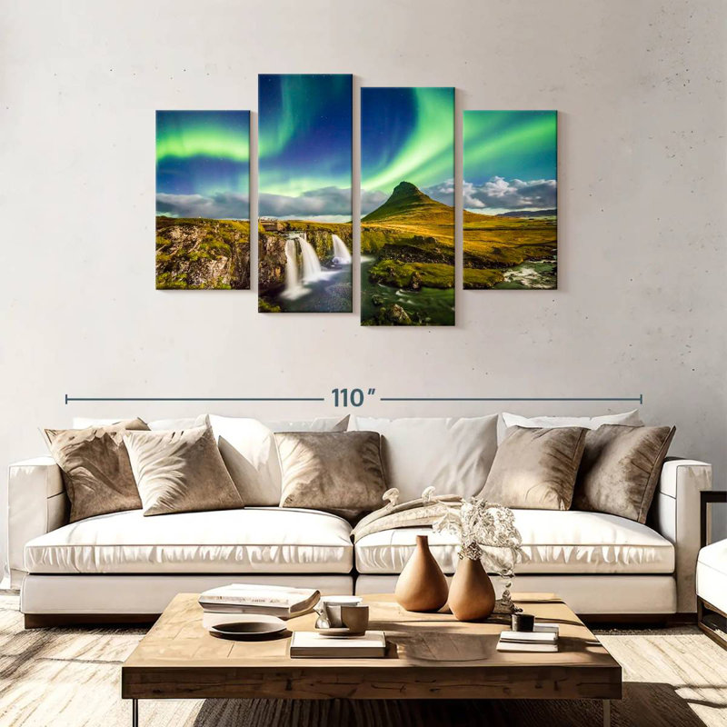 Alvord Kirkjufell paysage aurore, H 48 po x l 75 po