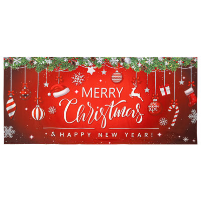 Couvre-porte de garage double Merry Christmas & Happy New Year