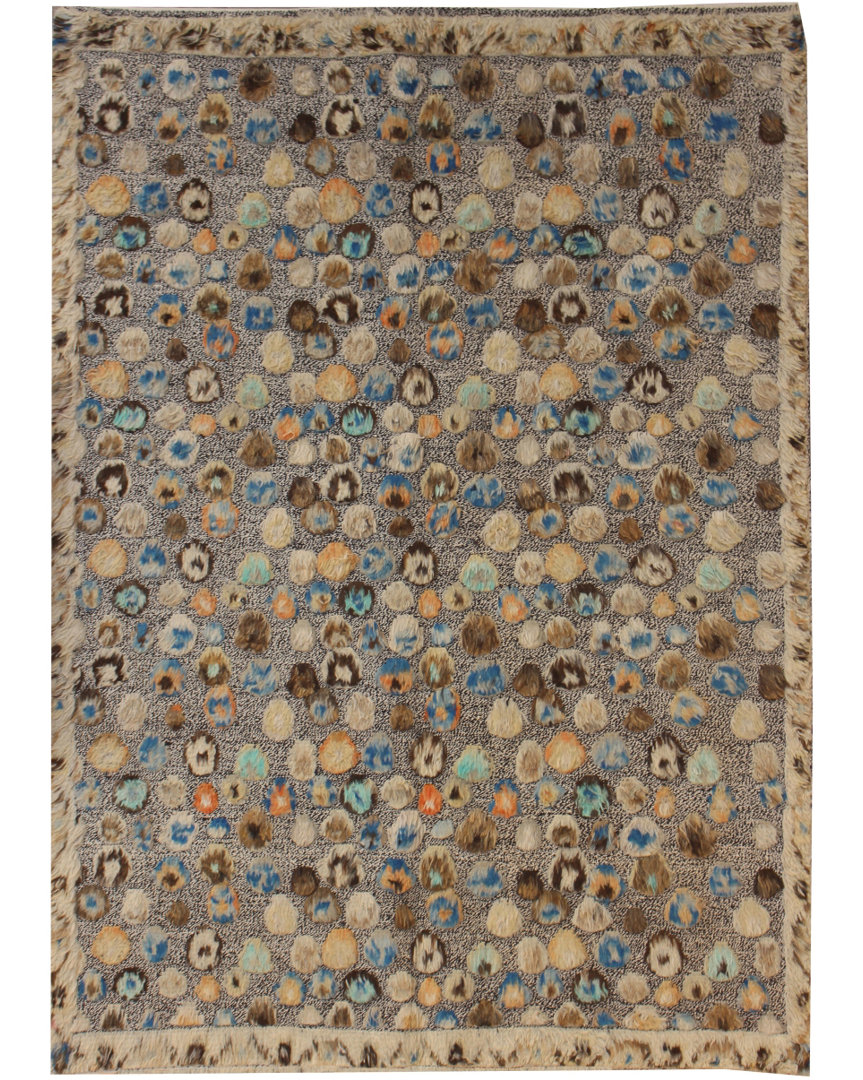 Geometric Hand Knotted 177cm X 240cm Area Rug