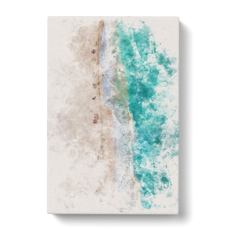 Cancun Beach In Mexico - Wrapped Canvas Painting, 91cm H x 60cm W x 4cm D