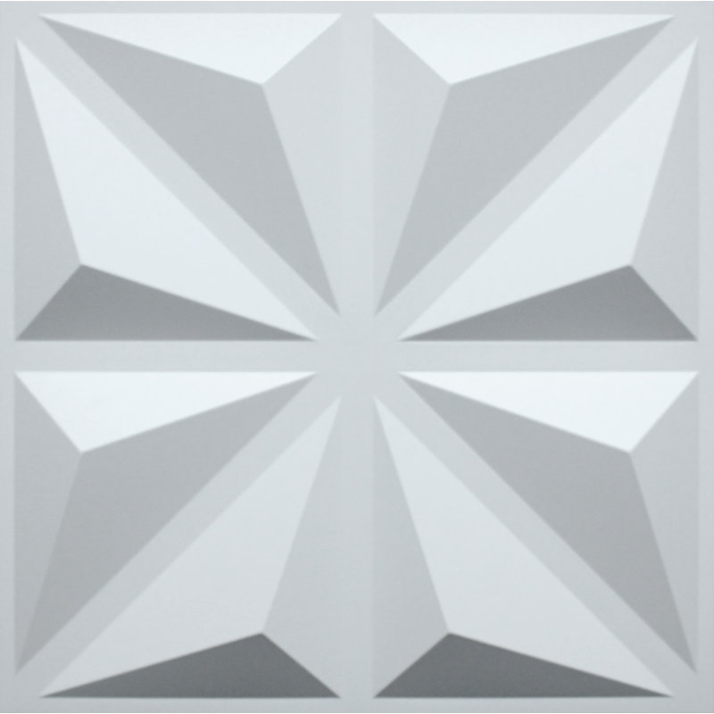 Panneau mural blanc 19,7 po x 19,7 po Falkirk Ross
