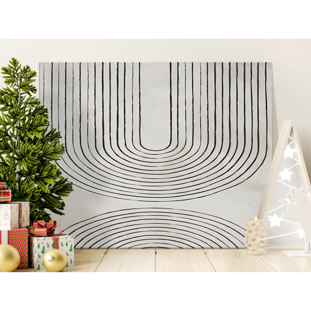 Minimalist Abstract Arch Lines Wall Art