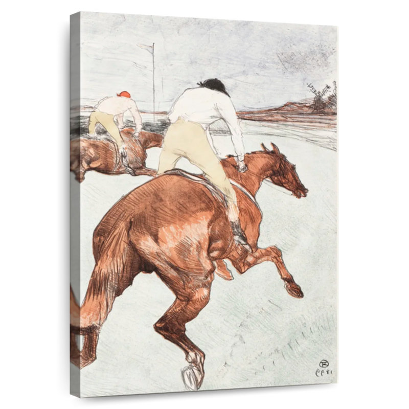 Sirci le jockey 1899, H 36 po x l 24 po