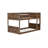 Twin over Twin Floor Bunk Bed with Panelled Headboard, Footboard, Safety Guardrails and Built-in ladder-1896683616