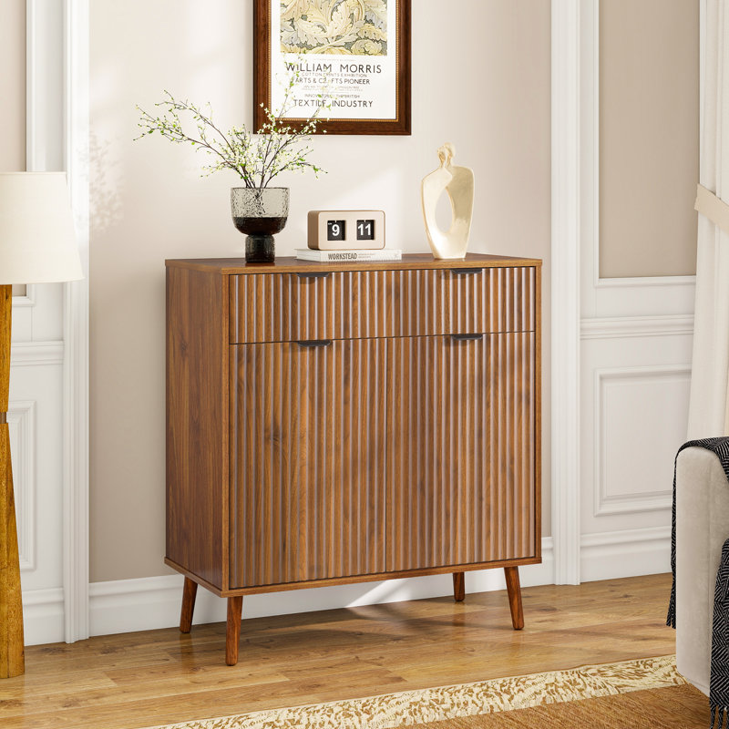 Sideboard and Buffets Cabinet, Modern Buffet Table, Kitchen Sideboard Cabinet, Dining Storage Credenza, 31.5 x 15.8 x 34.7 in
